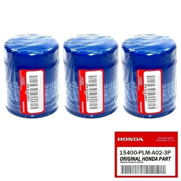 Genuine Honda 15400-PLM-A02 Oil Filter 3 Pk Filters, 3 Washers - Picture 2 of 6